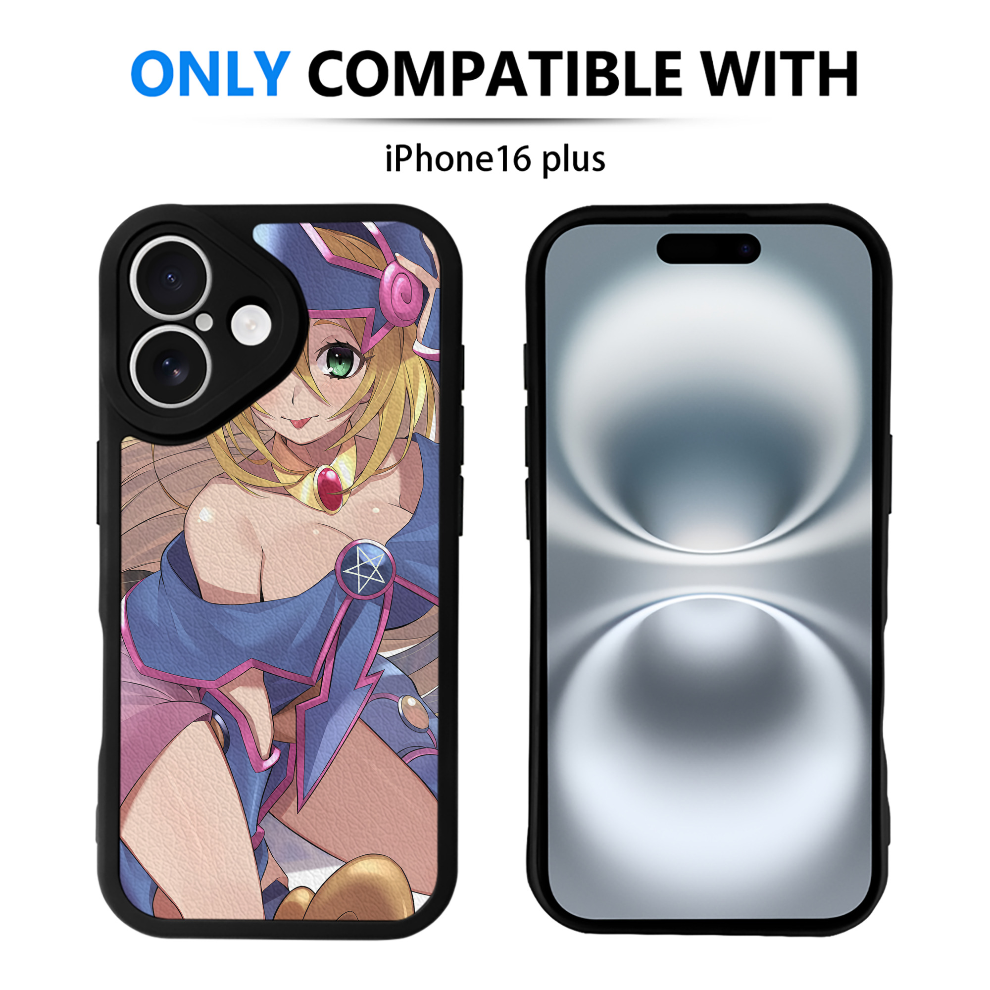 （画像用） 遊☆戯☆王 Yu-Gi-Oh! 【iPhone 16シリーズ対応】シリコンスマホケース（レザー調） 材質：シリコン